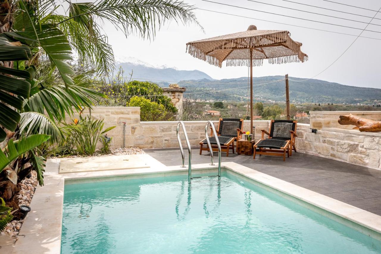 Villa Armenus, Private Pool, Garden, Bbq Chania  Luaran gambar