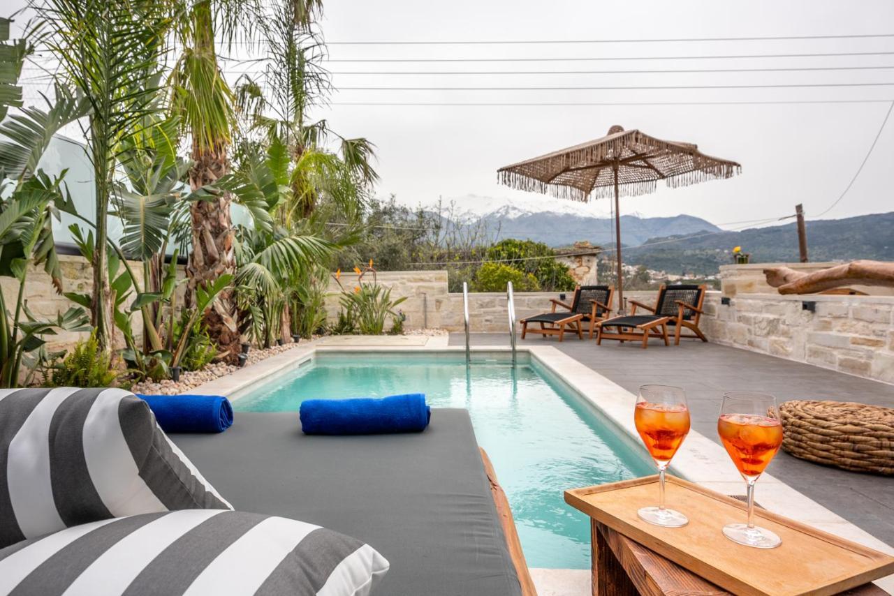 Villa Armenus, Private Pool, Garden, Bbq Chania  Luaran gambar